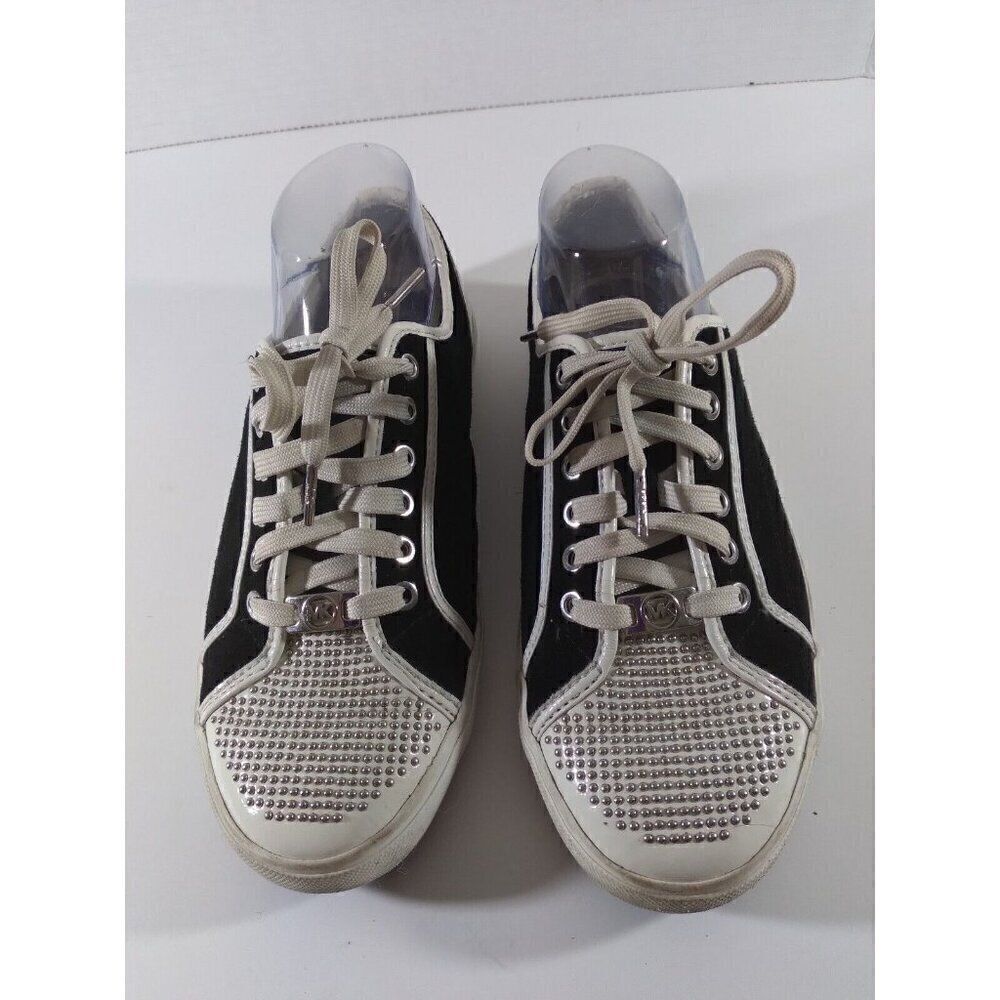 Michael Michael Kors Women's Boerum Mini Studded Sneakers Black, Size:9.5 M